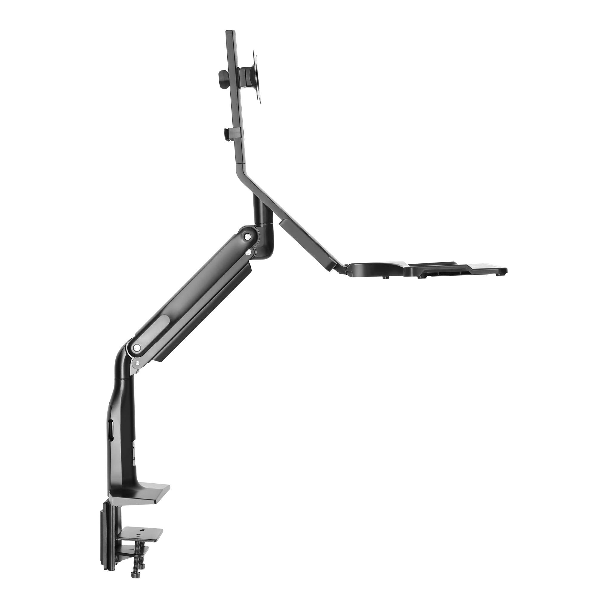 INLINE - Workstation-Tischhalterung mit Lifter - beweglich - bis 81cm (32"") / 9kg