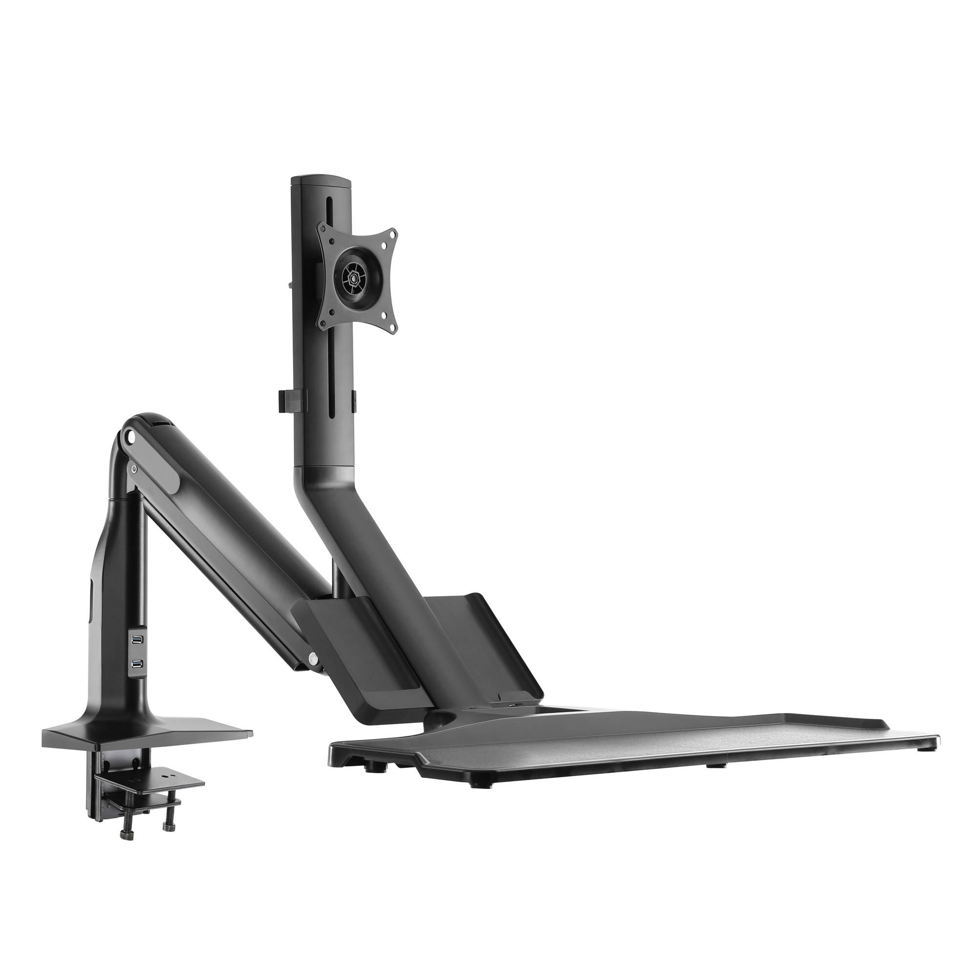 INLINE - Workstation-Tischhalterung mit Lifter - beweglich - bis 81cm (32"") / 9kg