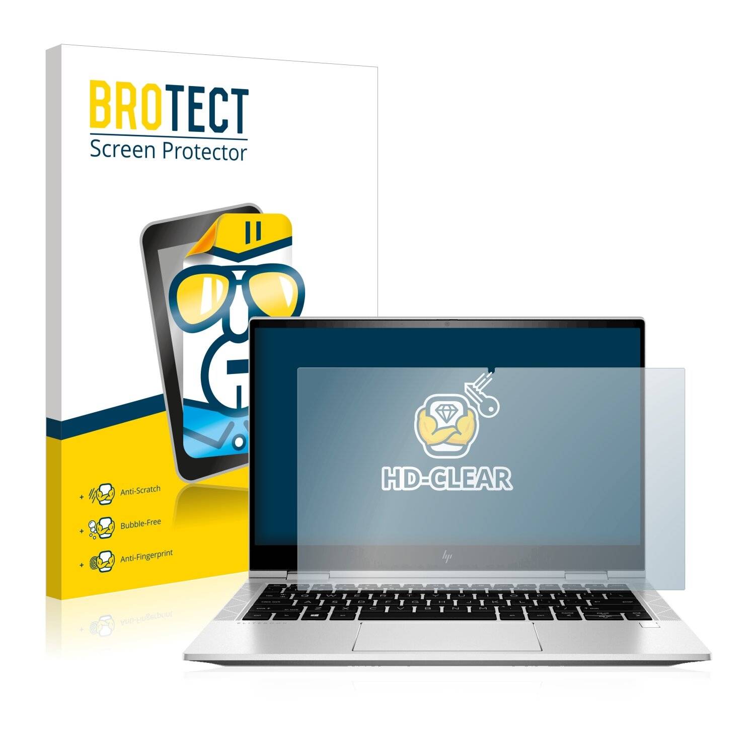 BROTECT HD-Clear Displayschutzfolie für HP EliteBook x360 830