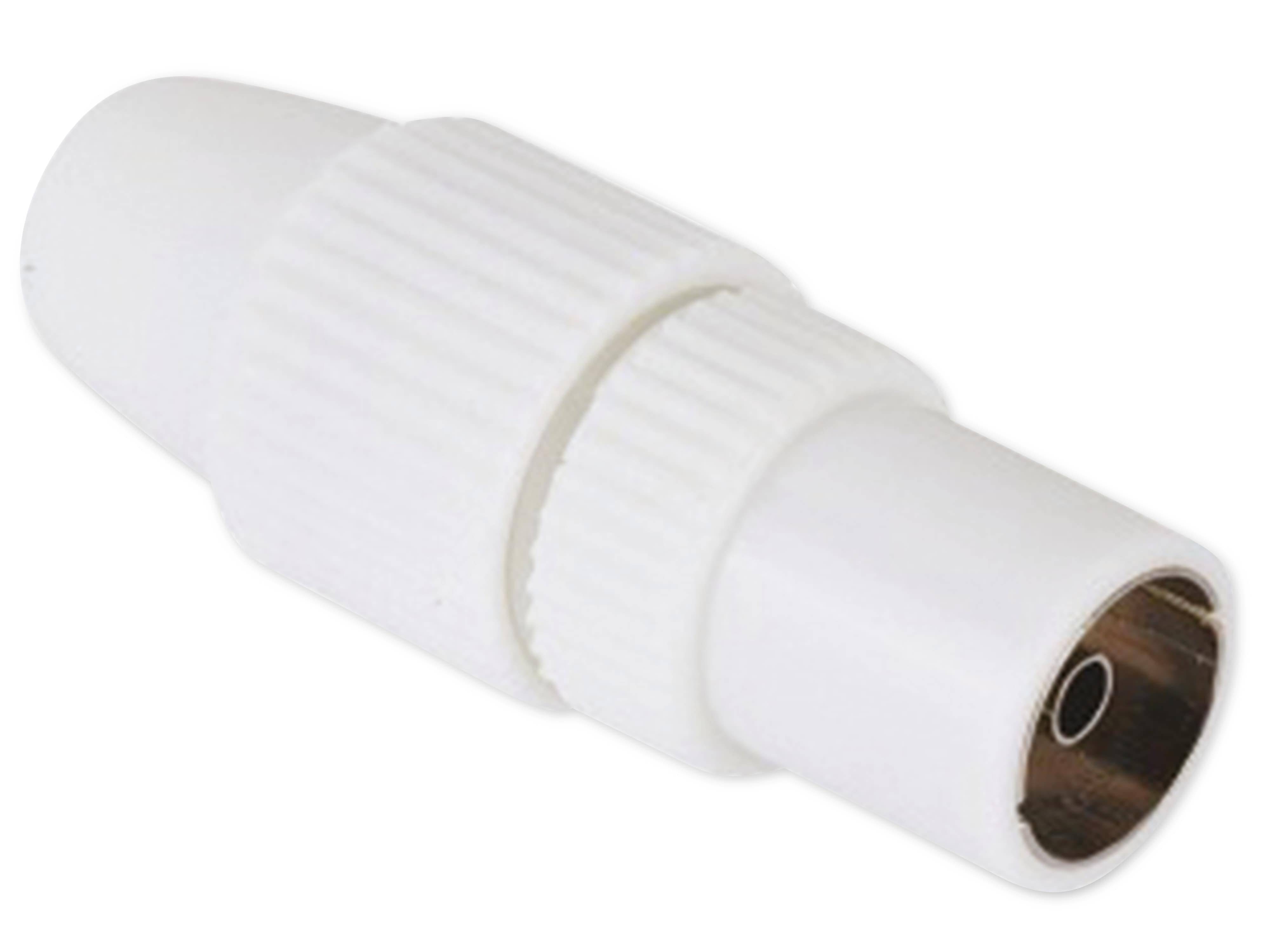 HAMA Koaxial-Kupplung weiß, Ø5...7 mm