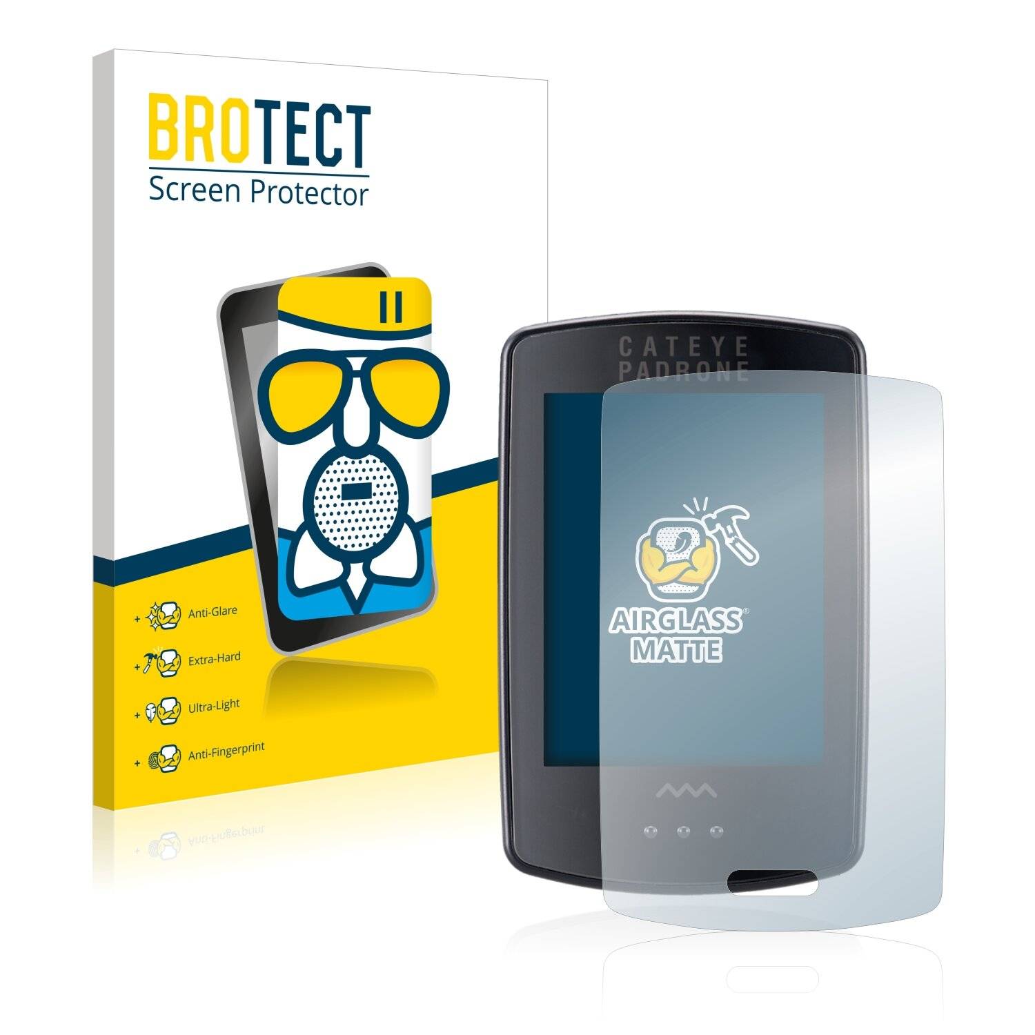 BROTECT AirGlass Matte Schutzglas Folie für Cateye Padrone Stealth
