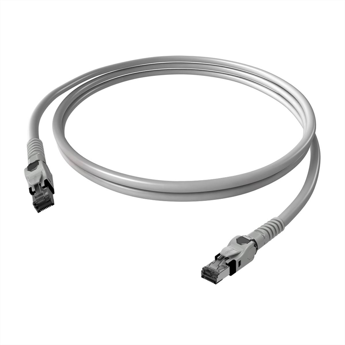 EASYLAN - ZVK CP1OAMSMS0075 VarioBoot Patchkabel Kat.6A ISO/IEC geschirmt grau 7 - Kabel - FTP