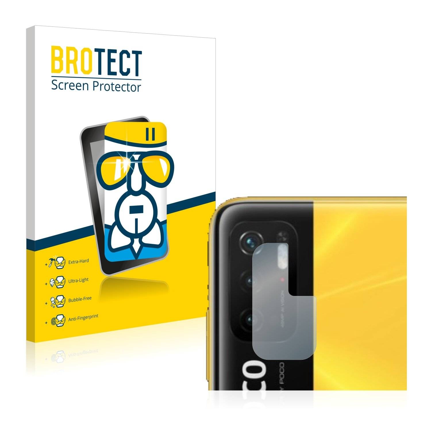 BROTECT AirGlass Schutzglas Folie für Xiaomi Poco M3 Pro (nur