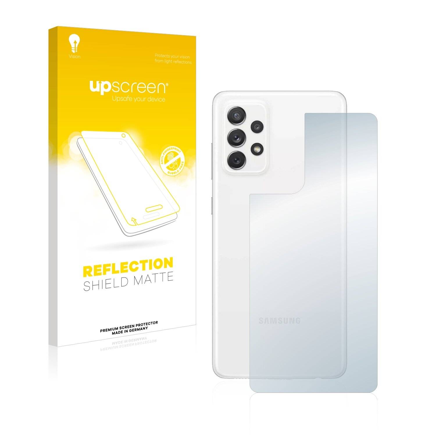 upscreen Reflection Shield Matte Premium Displayschutzfolie für Samsung Galaxy A72 5G