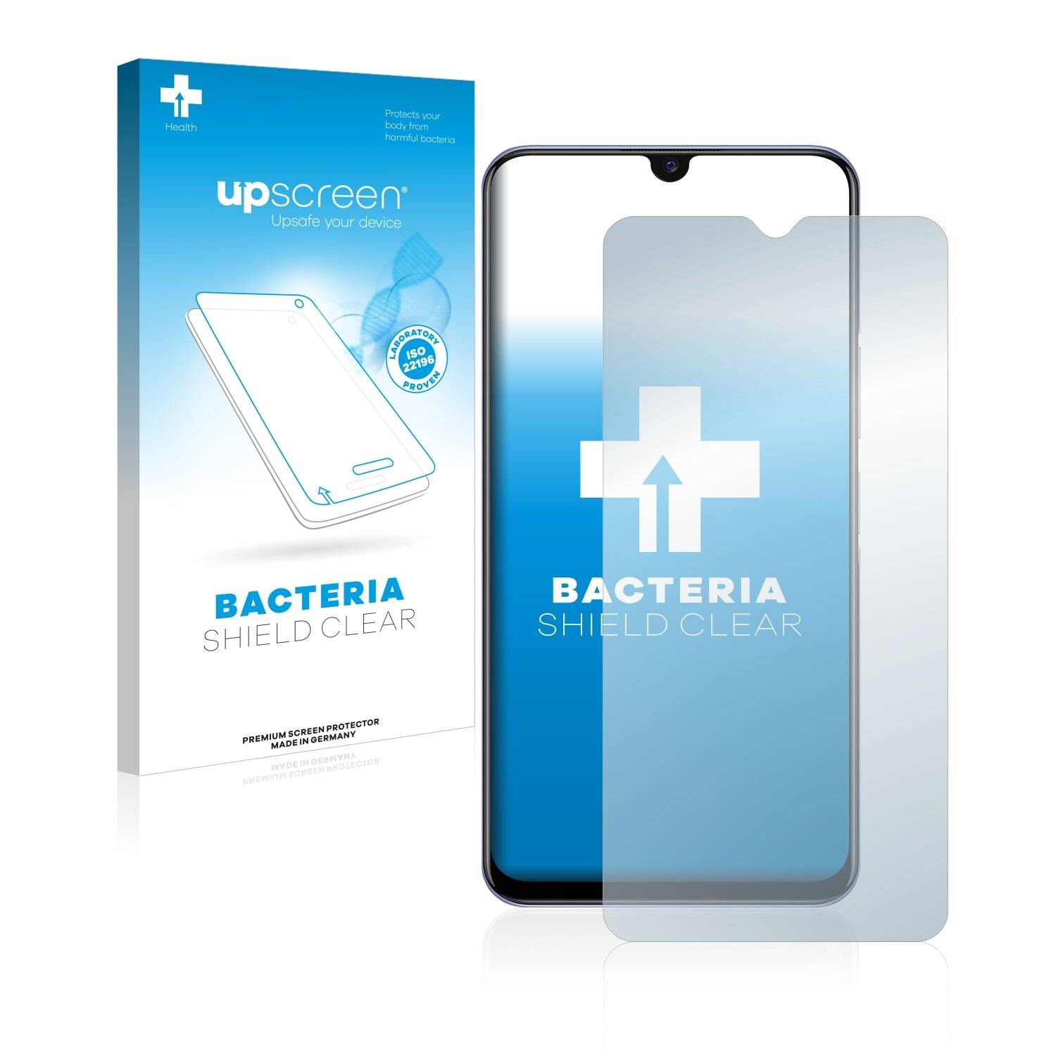 upscreen Bacteria Shield Clear Premium Antibakterielle Displayschutzfolie für Vivo iQOO Z3