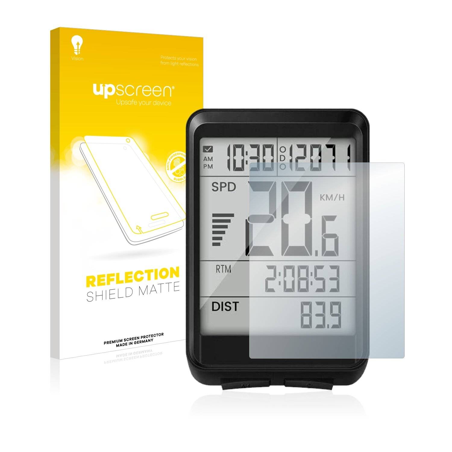 upscreen Reflection Shield Matte Premium Displayschutzfolie für Eivotor Bike