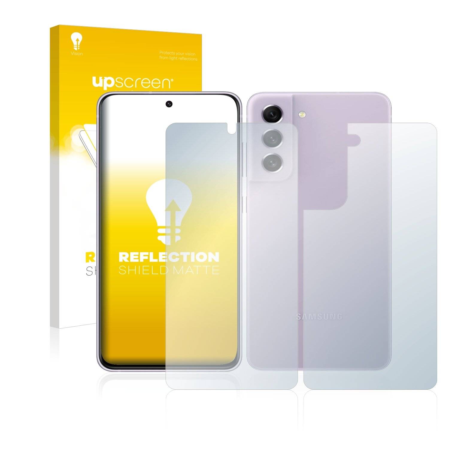upscreen Reflection Shield Matte Premium Displayschutzfolie für Samsung Galaxy S21 FE 5G