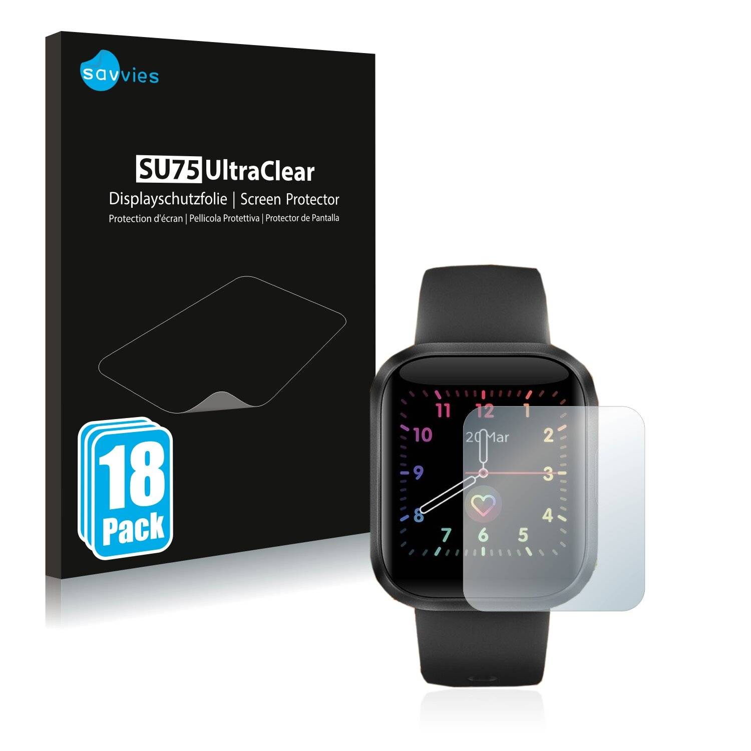 18x Savvies SU75 Displayschutzfolie für Hoaiyo