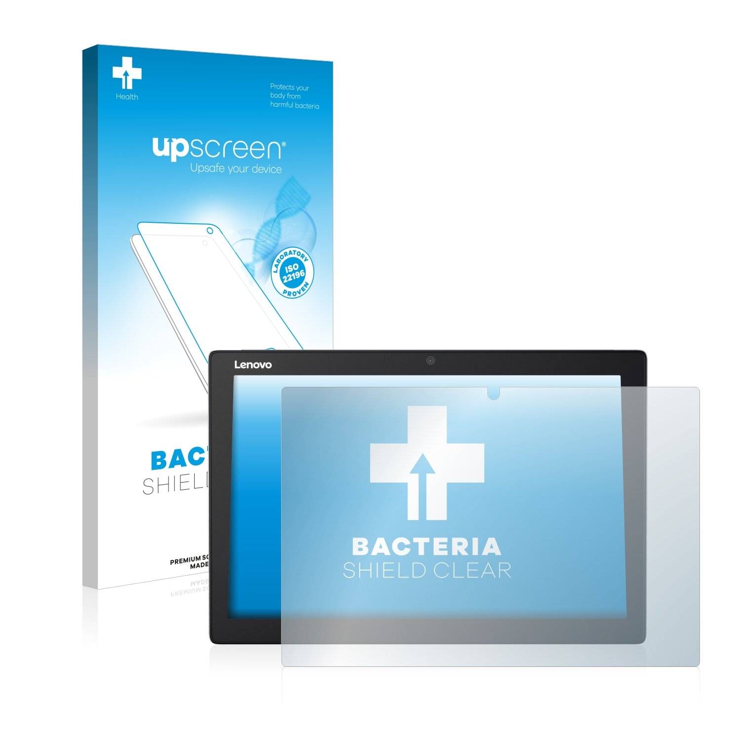 upscreen Bacteria Shield Clear Premium Antibakterielle Displayschutzfolie für Lenovo IdeaPad