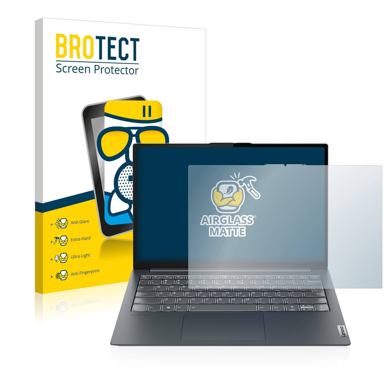 BROTECT AirGlass Matte Schutzglas Folie für Lenovo ThinkBook 13x