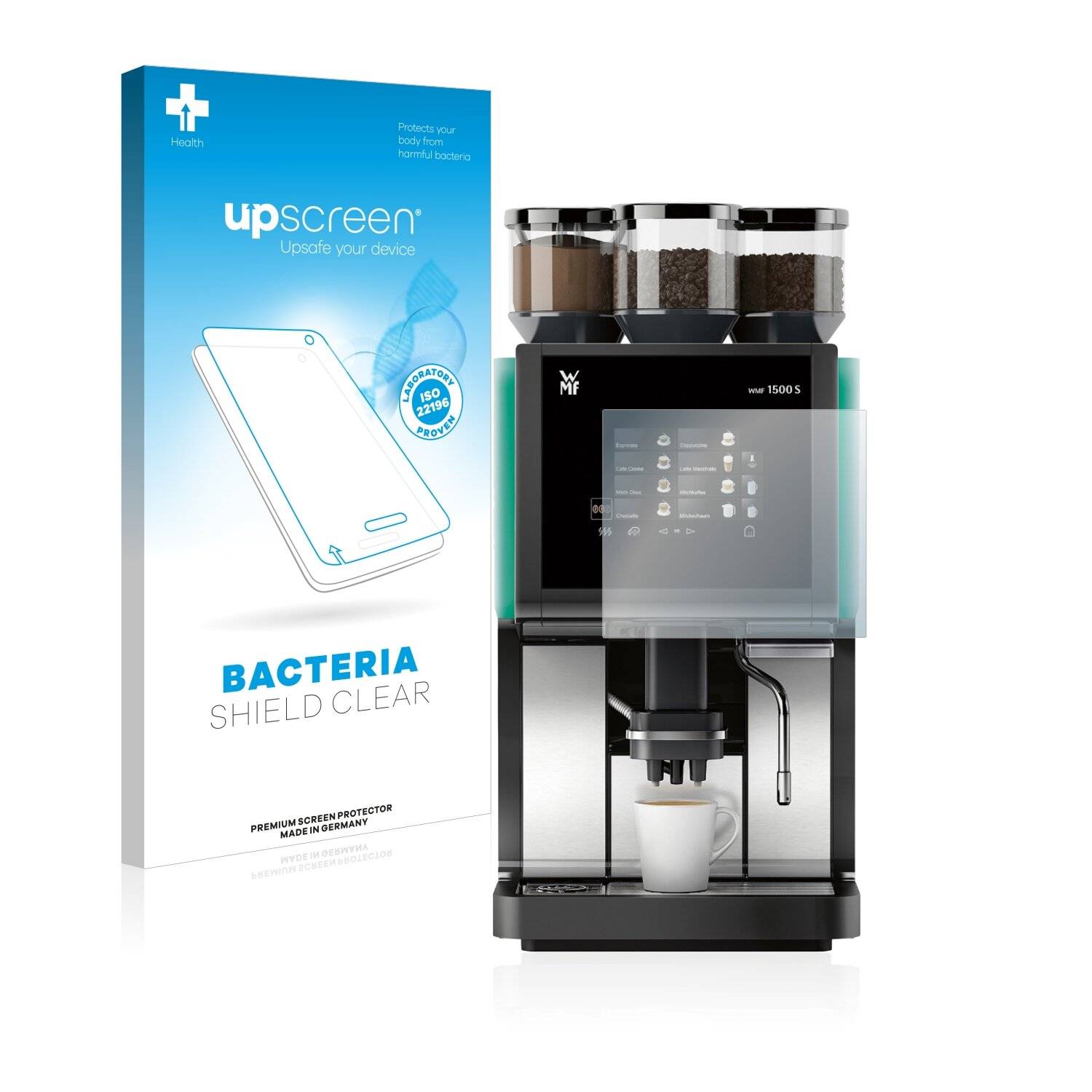 upscreen Bacteria Shield Clear Premium Antibakterielle Displayschutzfolie für WMF 5000 S