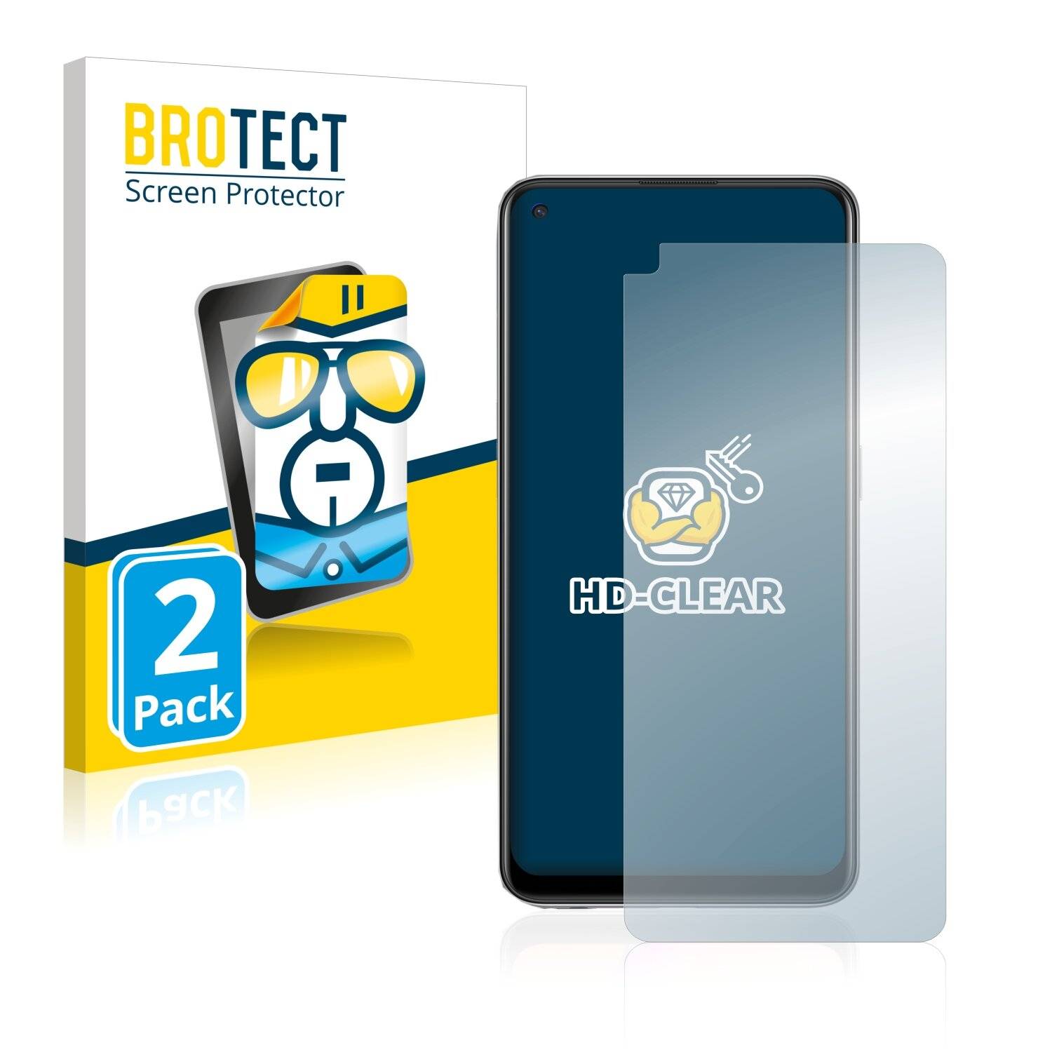 2x BROTECT HD-Clear Displayschutzfolie für Oppo