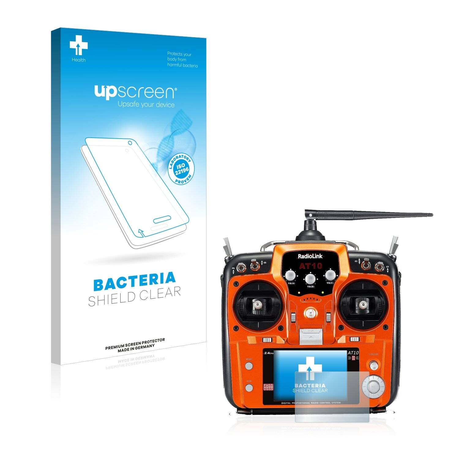 upscreen Bacteria Shield Clear Premium Antibakterielle Displayschutzfolie für RadioLink