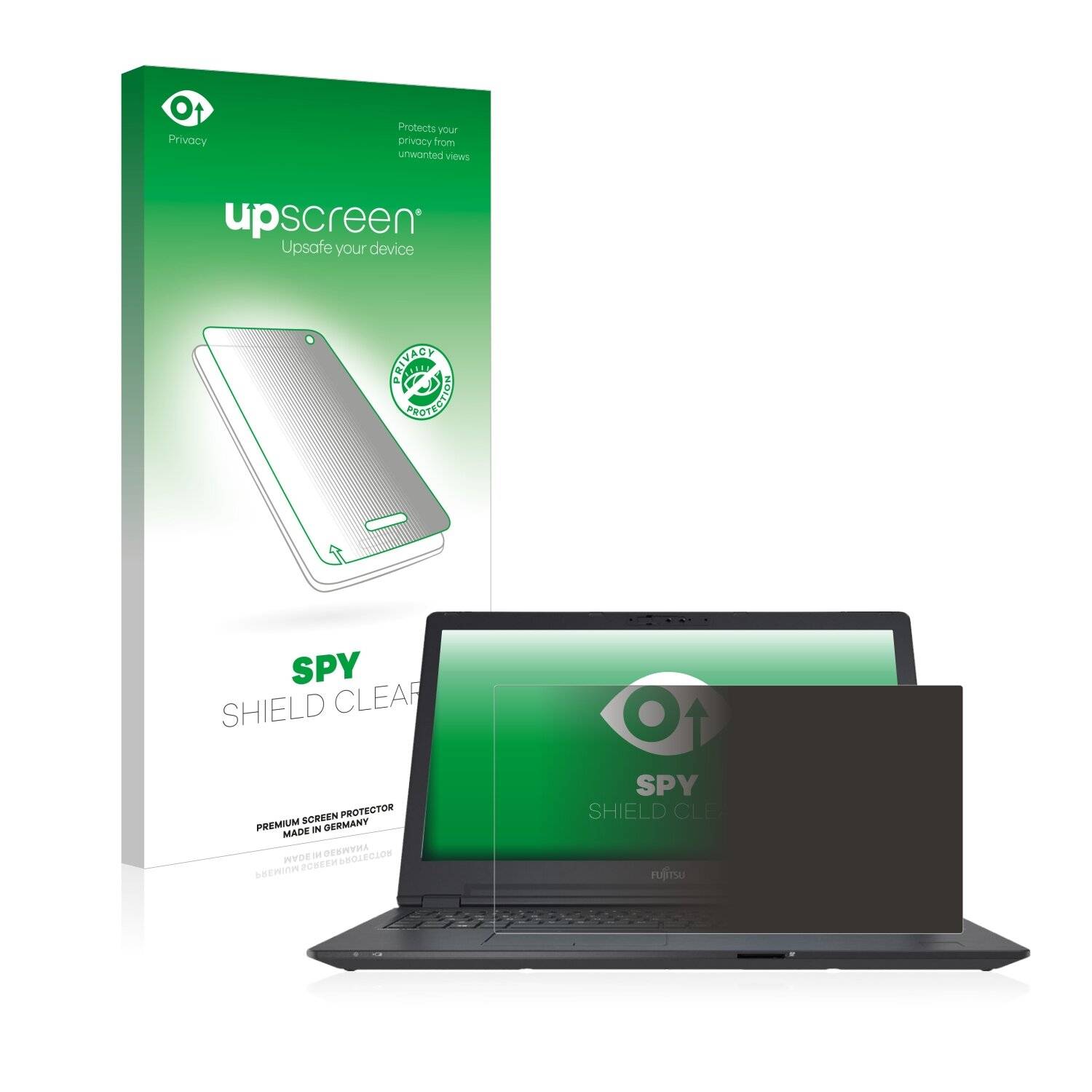 upscreen Spy Shield Clear Premium Blickschutzfolie für Fujitsu Lifebook