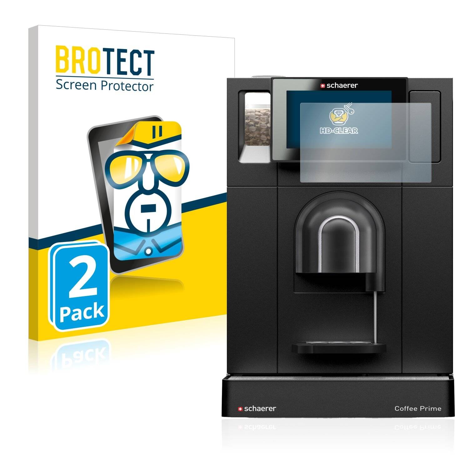 2x BROTECT HD-Clear Displayschutzfolie für Schaerer Coffee