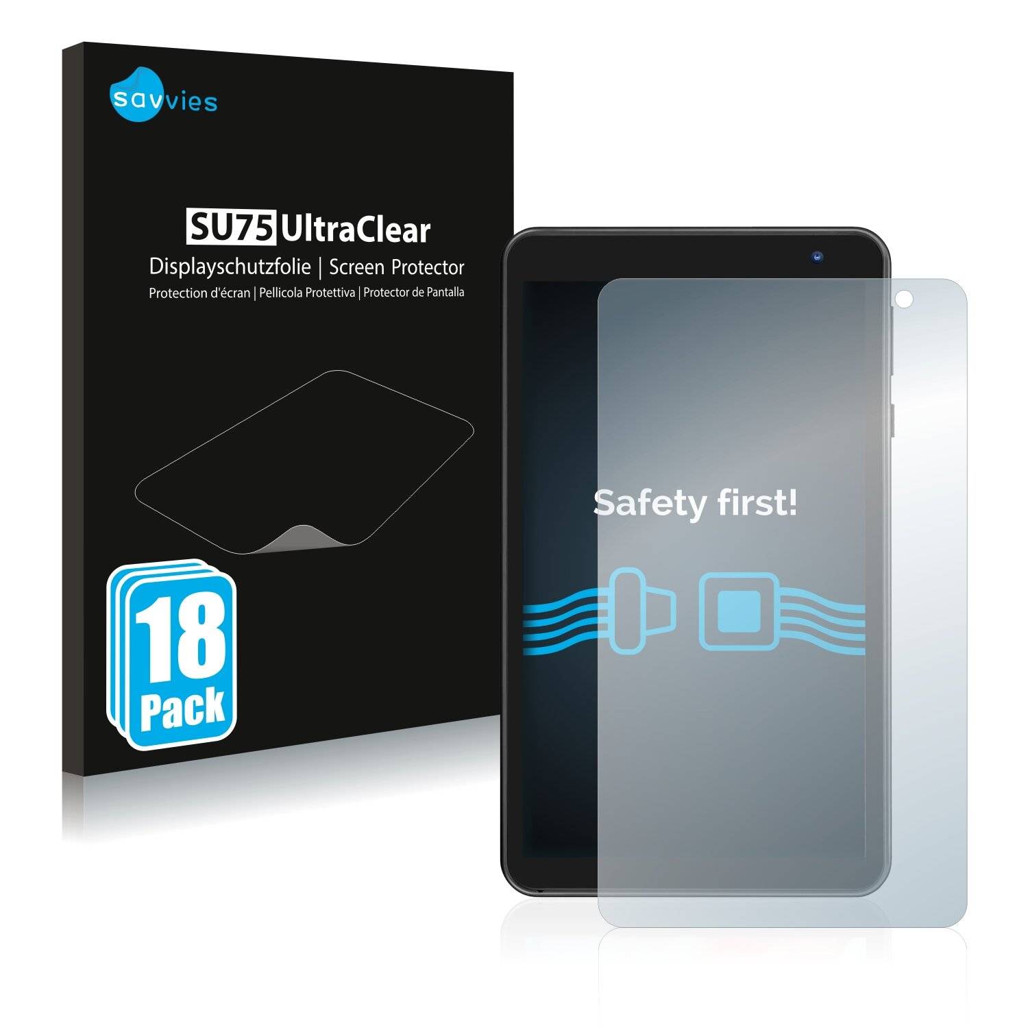 18x Savvies SU75 Displayschutzfolie für Aeezo