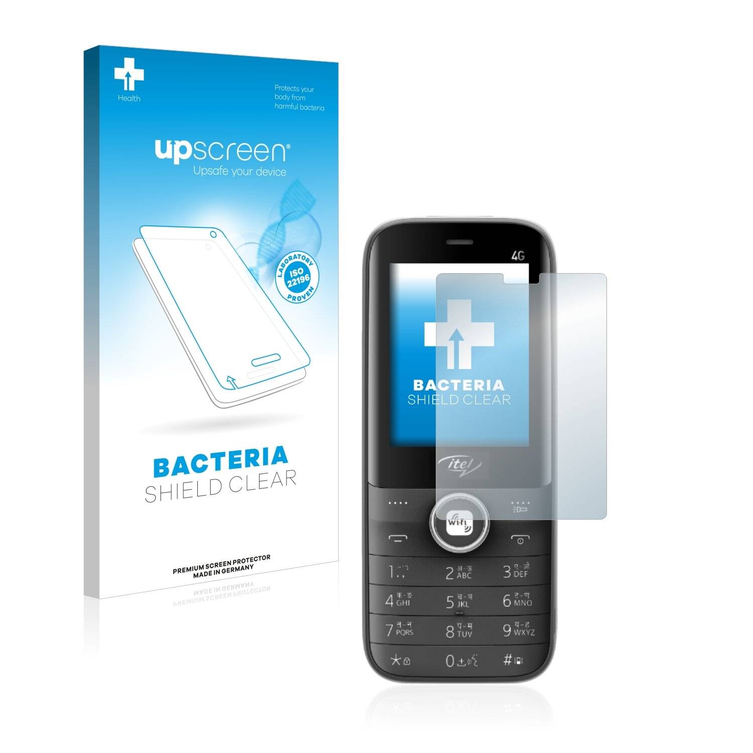 upscreen Bacteria Shield Clear Premium Antibakterielle Displayschutzfolie für Itel Magic 2