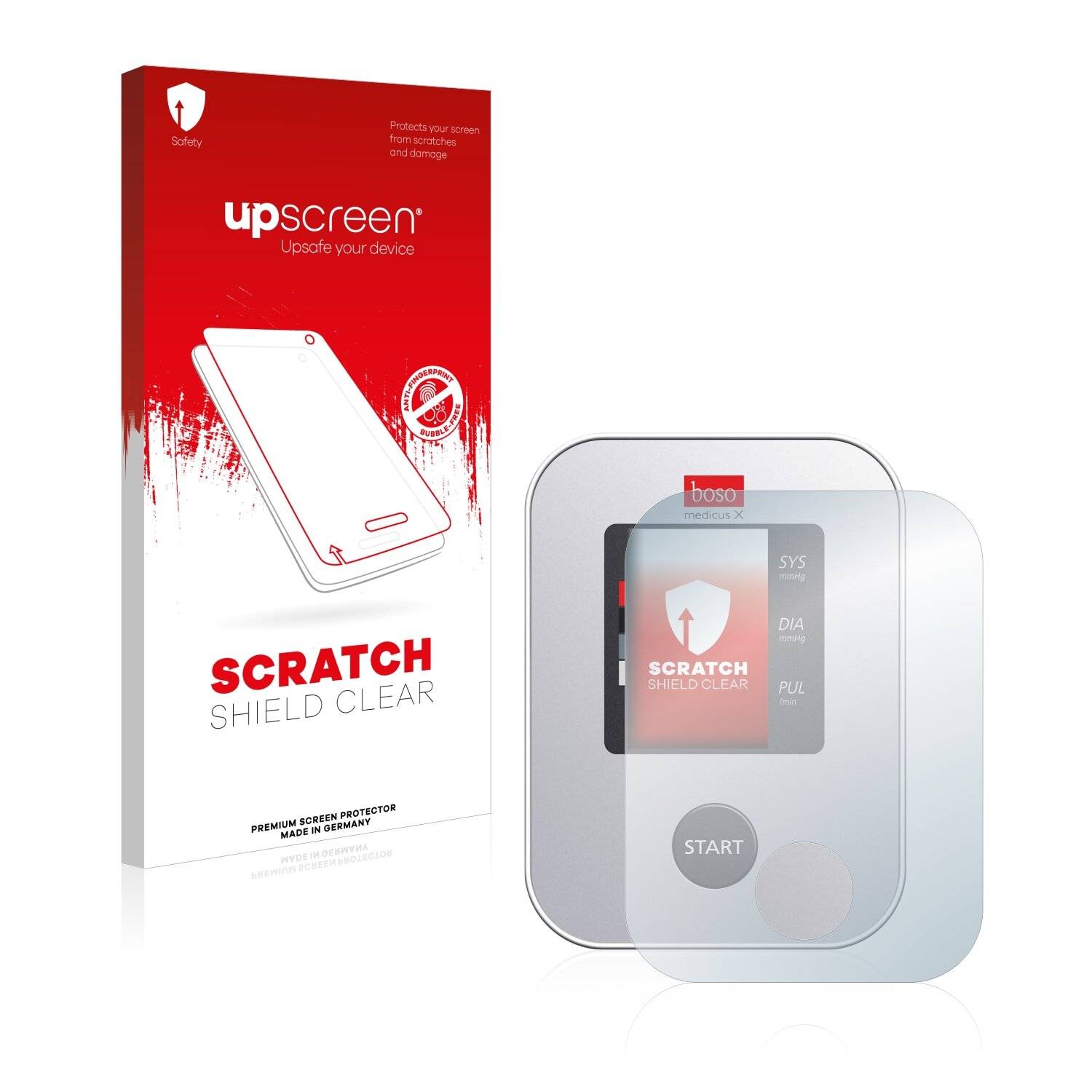 upscreen Scratch Shield Clear Premium Displayschutzfolie für Boso Medicus