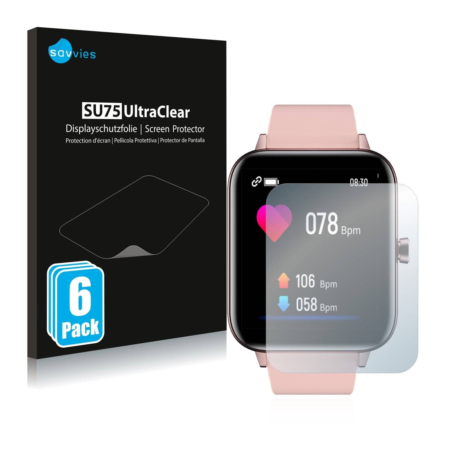 6x Savvies SU75 Displayschutzfolie für Cubot C7