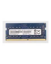 Ein Laptop-RAM-Speichermodul mit blauer Leiterplatte und vergoldeter Steckkantenkante.