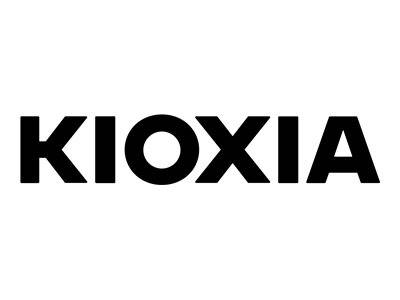 Das Bild zeigt das Logo von Kioxia mit dem Firmennamen in fetten schwarzen Großbuchstaben auf weißem Hintergrund.