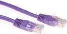 ACT Purple 10 meter U/UTP CAT6 patch cable with RJ45 connectors
