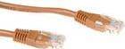 ACT Brown 5 meter U/UTP CAT5E patch cable with RJ45 connectors