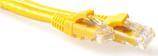 ACT Yellow 15 meter U/UTP CAT6A patch cable snagless with RJ45 connectors