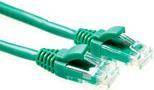 ACT Green 3 meter U/UTP CAT5E patch cable component level with RJ45 connectors
