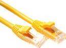 ACT Yellow 0.5 meter U/UTP CAT5E patch cable component level with RJ45 connectors
