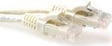 ACT Ivory 10 meter U/UTP CAT6 patch cable snagless with RJ45 connectors
