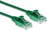 ACT Green 0.25 meter LSZH U/UTP CAT6 datacenter slimline patch cable with RJ45 connectors CAT6 U/UTP SLIMLINE GN 0.25M (