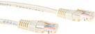 ACT Ivory 5 meter U/UTP CAT5E patch cable with RJ45 connectors CAT5E U/UTP IVORY 5.00M (IB6405)