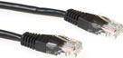 ACT Black 20 meter U/UTP CAT5E patch cable with RJ45 connectors
