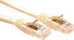 ACT Ivory 1 meter U/UTP CAT5E patch cable component level with RJ45 connectors