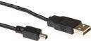 ACT USB 2.0 A 4 pin Mini B 1.8m USB A Mini-USB B Männlich Männlich Schwarz USB Kabel (SB2432)