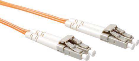 ACT 0.5 meter LSZH Multimode 62.5/125 OM1 fiber patch cable duplex with LC connectors