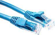 ACT Blue 0.5 meter U/UTP CAT5E patch cable component level with RJ45 connectors