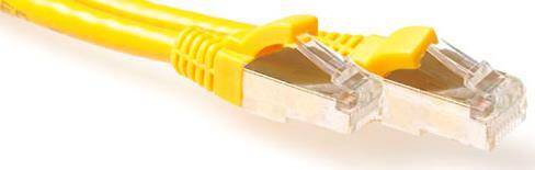ACT Yellow 1.5 meter LSZH SFTP CAT6A patch cable with RJ45 connectors