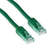 ACT Green 0.5 meter U/UTP CAT6 patch cable with RJ45 connectors