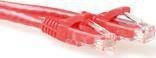 ACT Red 20 meter U/UTP CAT6A patch cable snagless with RJ45 connectors
