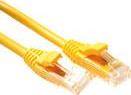 ACT Yellow 0.5 meter U/UTP CAT6 patch cable component level with RJ45 connectors