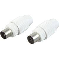 Schwaiger KST11 532 - DIN 45325 - Männlich - Weiß - Kabel - Antenne/TV - Netzwer