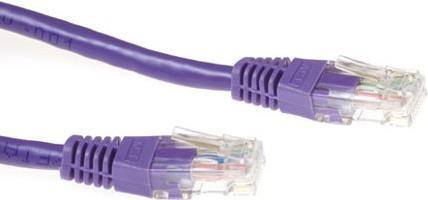 ACT CAT6A UTP 0.5m 0.5m Cat6a U/UTP (UTP) Violett Netzwerkkabel (IB6600)