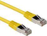 ACT Yellow 10 meter LSZH SFTP CAT6A patch cable with RJ45 connectors