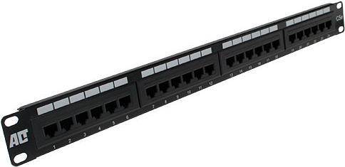 ACT Patchpanel 24-ports unshielded CAT5E PATCHPANEL 24P UTP C5E (PP1001)