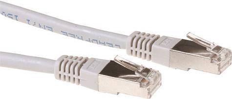 ACT Grey 0.5 meter LSZH SFTP CAT6A patch cable with RJ45 connectors