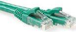 ACT Green 15 meter U/UTP CAT6A patch cable snagless with RJ45 connectors