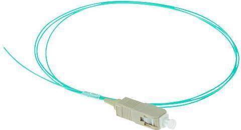ACT RL8695 1m SC Pigtail LSZH OM3 Aqua Glasfaserkabel (RL8695)