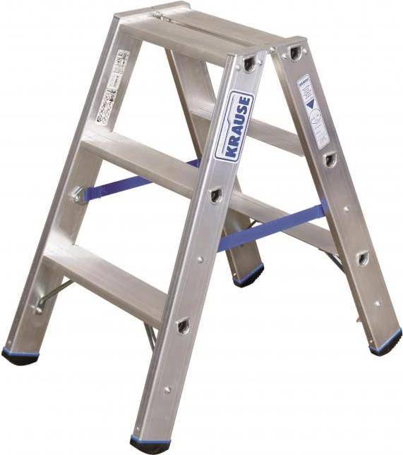 Aluminium Stufen-Doppelleiter Arbeitshöhe max